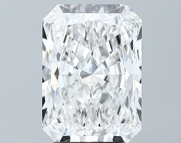 Lab-Grown 3.76 Carat Radiant Cut Diamond color E Clarity VVS2 With GIA Certificate, precious stones, engagement diamonds