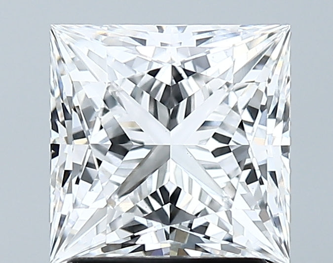 Lab-Grown 2.12 Carat Princess Cut Diamond color D Clarity VS1 With GIA Certificate, precious stones, engagement diamonds
