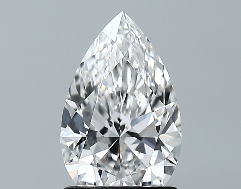 Lab-Grown 1.24 Carat Pear Shape Diamond color E Clarity VVS2 With GIA Certificate, precious stones, engagement diamonds
