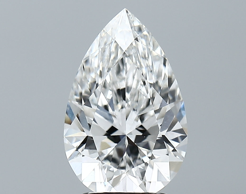 Lab-Grown 2.63 Carat Pear Shape Diamond color E Clarity VS1, precious stones, engagement diamonds