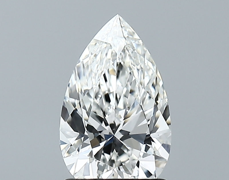 Lab-Grown 1.34 Carat Pear Shape Diamond color E Clarity VVS1, precious stones, engagement diamonds