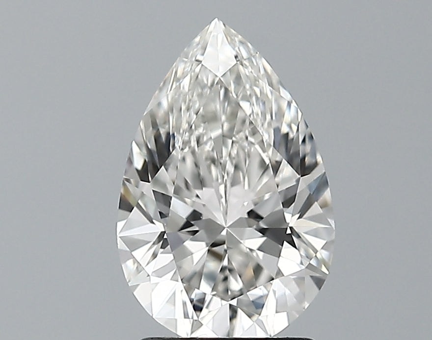 Lab-Grown 1.64 Carat Pear Shape Diamond color G Clarity VVS2 With GIA Certificate, precious stones, engagement diamonds