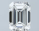 Lab-Grown 2.01 Carat Emerald Cut Diamond color E Clarity VS2 With GIA Certificate, precious stones, engagement diamonds