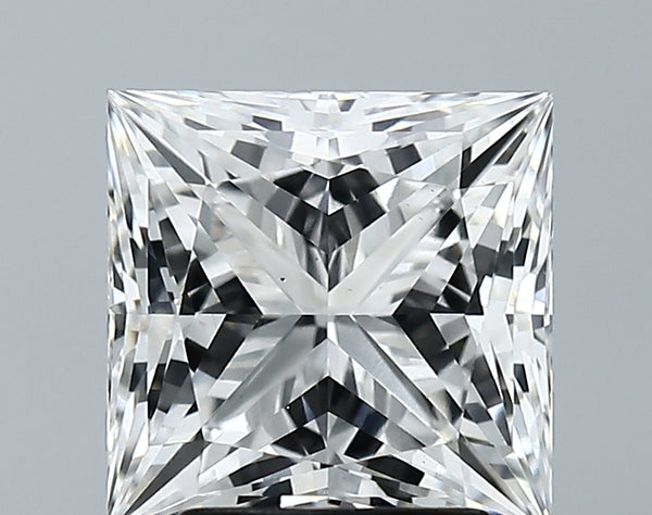 Lab-Grown 3.18 Carat Princess Cut Diamond color E Clarity VS2 With GIA Certificate, precious stones, engagement diamonds