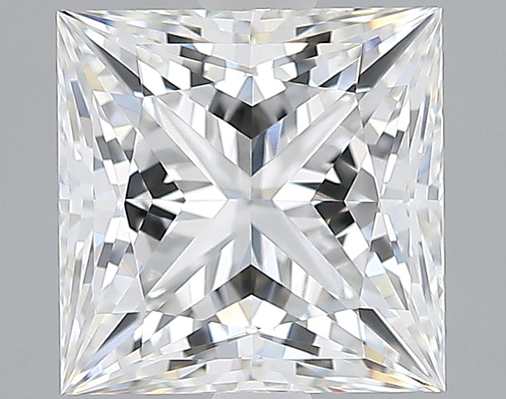 Lab-Grown 2.09 Carat Princess Cut Diamond color E Clarity VVS1, precious stones, engagement diamonds