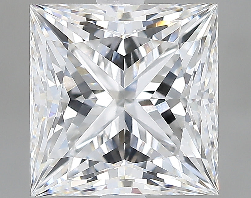 Lab-Grown 3.08 Carat Princess Cut Diamond color E Clarity VVS2, precious stones, engagement diamonds