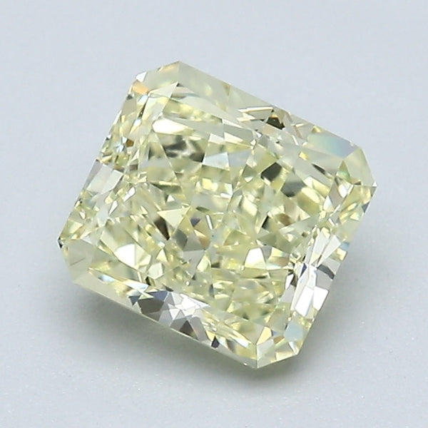 1.38 Carat Radiant Cut Natural Mined Diamond Fancy Light  Yellow Color VS2 Clarity With GIA Certificate, natural diamonds, precious stones, engagement diamonds