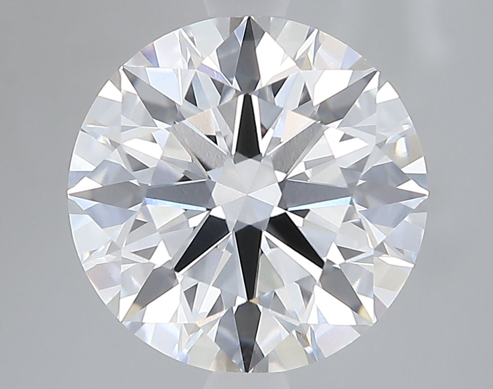 Lab-Grown 3.08 Carat Round Brilliant Diamond color E Clarity VVS2, precious stones, engagement diamonds