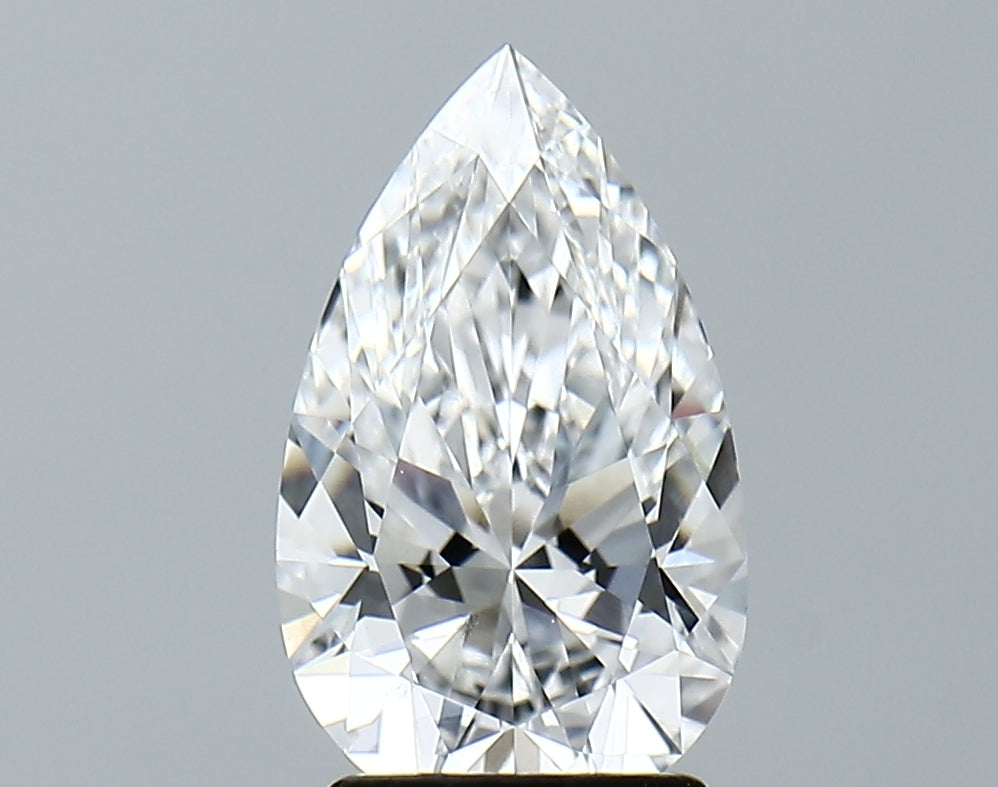 Lab-Grown 2.04 Carat Pear Shape Diamond color D Clarity VS1, precious stones, engagement diamonds