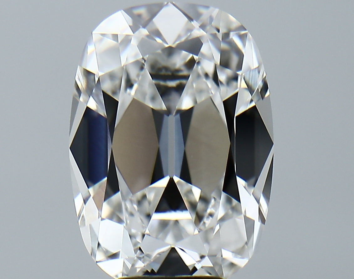 Lab-Grown 6.42 Carat Antique Cushion Cut Diamond color E Clarity VVS2, precious stones, engagement diamonds
