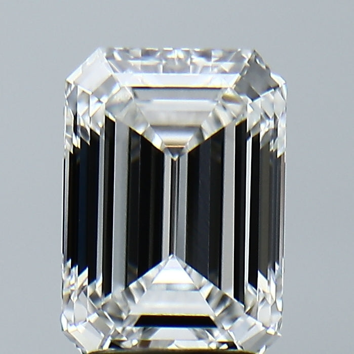 Lab-Grown 2.55 Carat Emerald Cut Diamond color E Clarity VVS2, precious stones, engagement diamonds