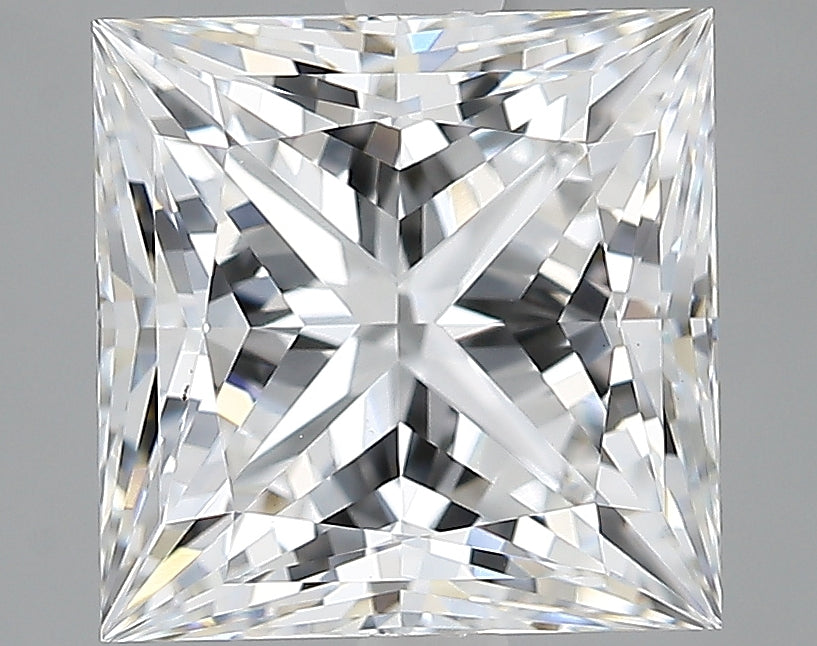 Lab-Grown 3.08 Carat Princess Cut Diamond color D Clarity VVS2, precious stones, engagement diamonds