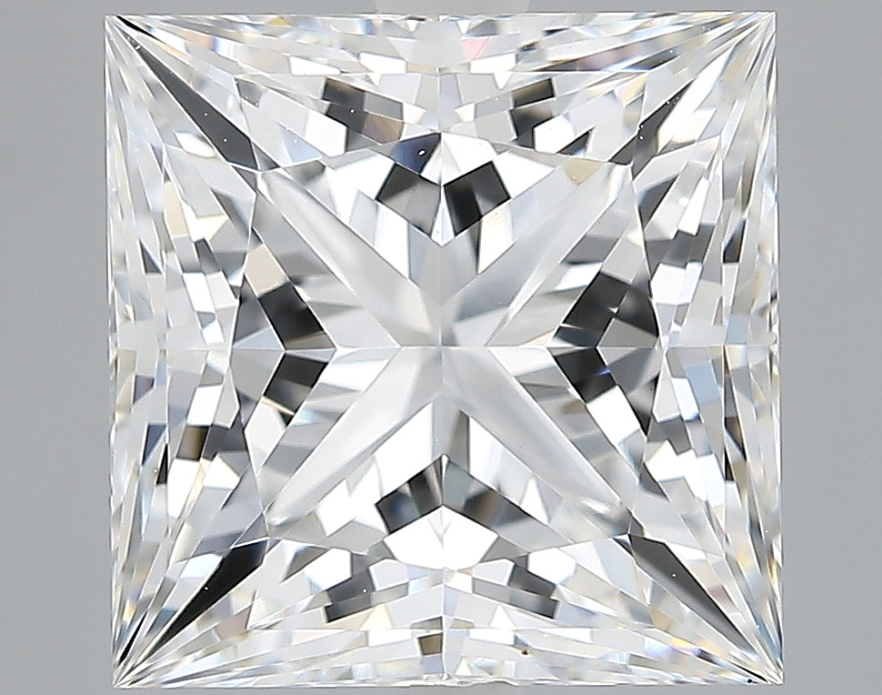 Lab-Grown 5.12 Carat Princess Cut Diamond color E Clarity VVS2, precious stones, engagement diamonds