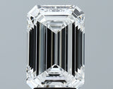 Lab-Grown 3.86 Carat Emerald Cut Diamond color E Clarity VVS2 With GIA Certificate, precious stones, engagement diamonds