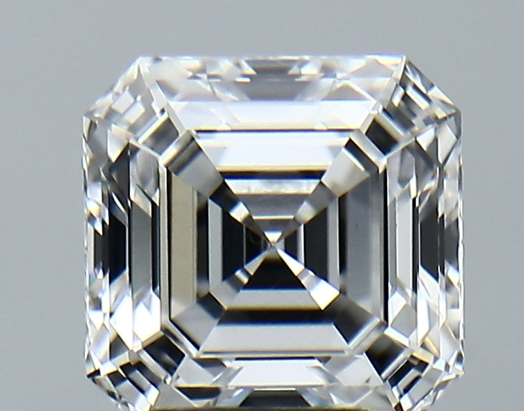 Lab-Grown 3.06 Carat Asscher Cut Diamond color D Clarity VS1, precious stones, engagement diamonds