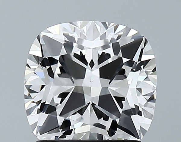 Lab-Grown 1.64 Carat Square Cushion Cut Diamond color E Clarity VS2 With GIA Certificate, precious stones, engagement diamonds