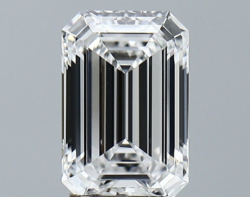 Lab-Grown 2.42 Carat Emerald Cut Diamond color E Clarity VS1 With GIA Certificate, precious stones, engagement diamonds