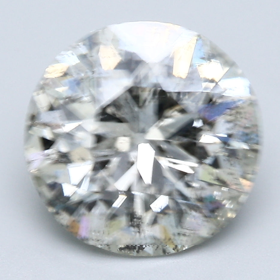 4.03 Carat Round Brilliant Natural Mined Diamond L Color I2 Clarity With GIA Certificate, natural diamonds, precious stones, engagement diamonds