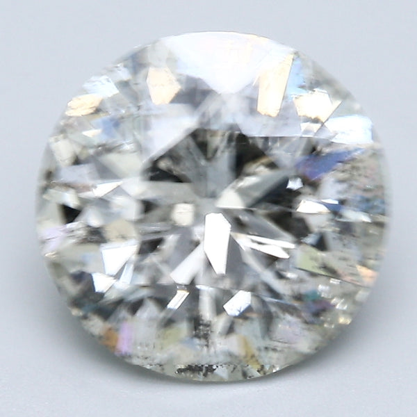 4.03 Carat Round Brilliant Natural Mined Diamond L Color I2 Clarity With GIA Certificate, natural diamonds, precious stones, engagement diamonds