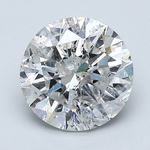 1.55 Carat Round Brilliant Natural Mined Diamond H Color I2 Clarity With GIA Certificate, natural diamonds, precious stones, engagement diamonds