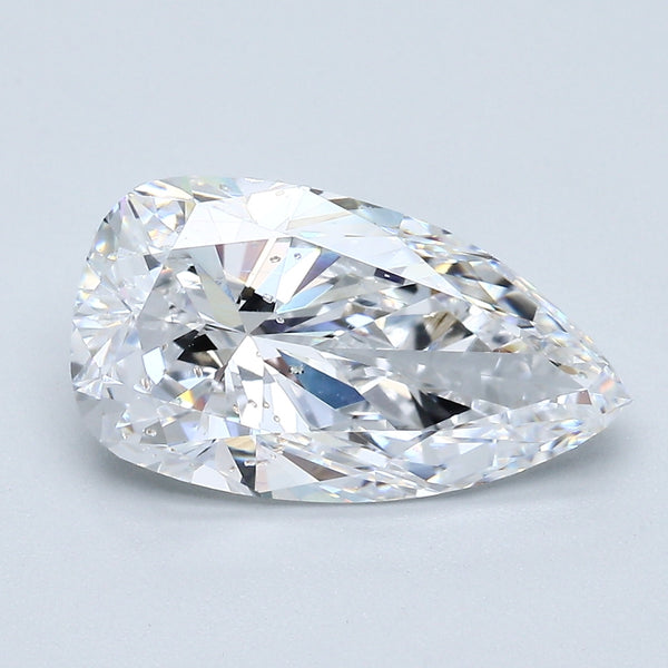 3.21 Carat Pear Shape Natural Mined Diamond D Color SI2 Clarity With GIA Certificate, natural diamonds, precious stones, engagement diamonds