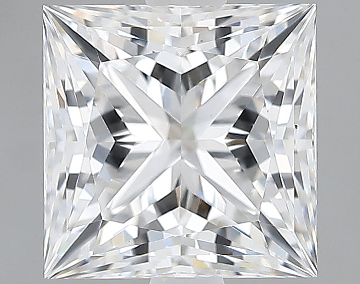 Lab-Grown 2.14 Carat Princess Cut Diamond color E Clarity VS1, precious stones, engagement diamonds