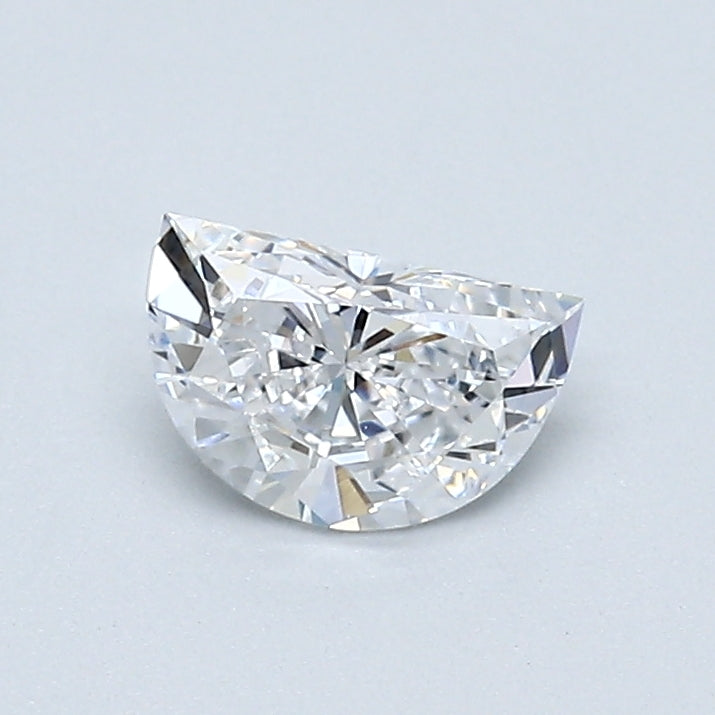 0.54 Carat Half Moon Shape Diamond color D Clarity SI2, natural diamonds, precious stones, engagement diamonds