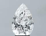 Lab-Grown 3.21 Carat Pear Shape Diamond color F Clarity VS1 With GIA Certificate, precious stones, engagement diamonds