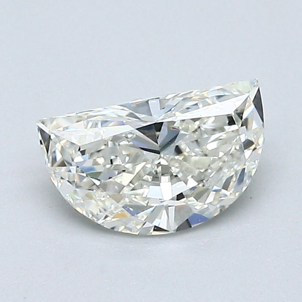 0.75 Carat Half Moon Shape Natural Mined Diamond J Color VS2 Clarity With GIA Certificate, natural diamonds, precious stones, engagement diamonds