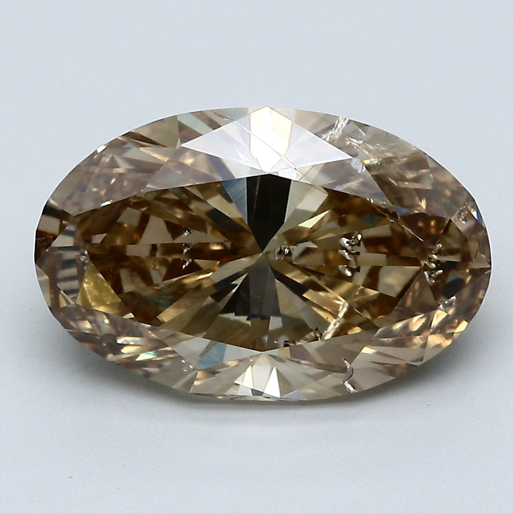 5.01 Carat Oval Shape Natural Mined Diamond Fancy  Brown Color I2 Clarity With GIA Certificate, natural diamonds, precious stones, engagement diamonds