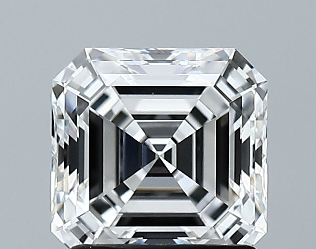 Lab-Grown 1.52 Carat Asscher Cut Diamond color E Clarity VS1 With GIA Certificate, precious stones, engagement diamonds