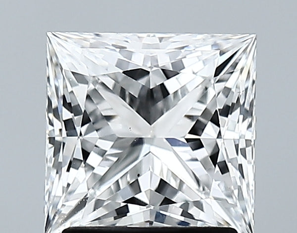 Lab-Grown 1.86 Carat Princess Cut Diamond color E Clarity VS2 With GIA Certificate, precious stones, engagement diamonds