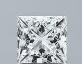 Lab-Grown 1.22 Carat Princess Cut Diamond color E Clarity VVS2 With GIA Certificate, precious stones, engagement diamonds