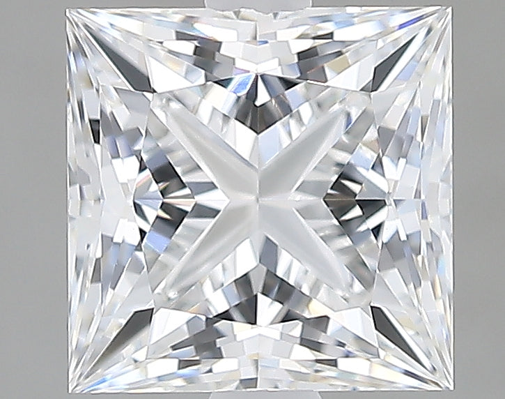 Lab-Grown 2.11 Carat Princess Cut Diamond color E Clarity VVS1, precious stones, engagement diamonds