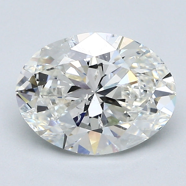 2.01 Carat Oval Shape Natural Mined Diamond H Color SI2 Clarity With GIA Certificate, natural diamonds, precious stones, engagement diamonds