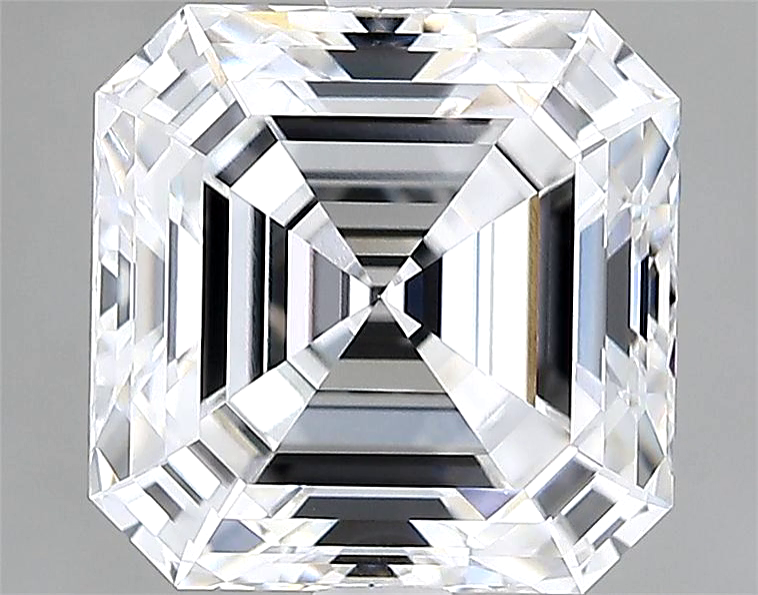 Lab-Grown 2.76 Carat Asscher Cut Diamond color E Clarity VVS1 With GIA Certificate, precious stones, engagement diamonds