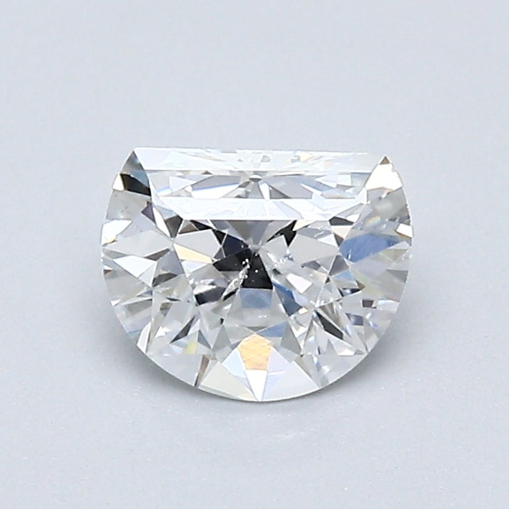 0.70 Carat Half Moon Shape Diamond color E Clarity SI1, natural diamonds, precious stones, engagement diamonds