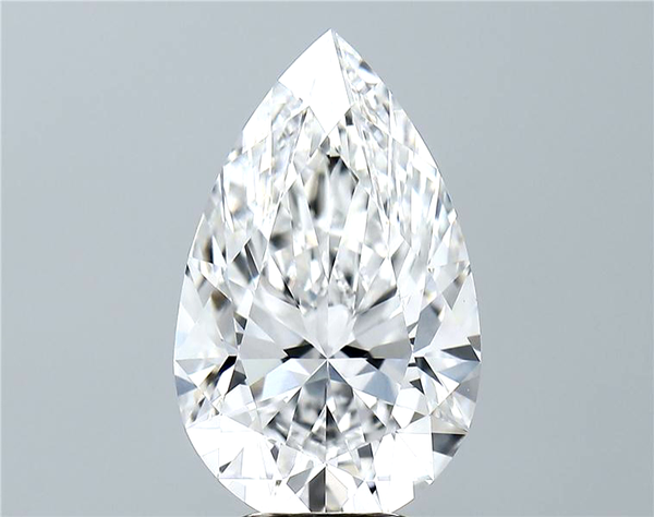 Lab-Grown 5.15 Carat Pear Shape Diamond color E Clarity VS1 With GIA Certificate, precious stones, engagement diamonds