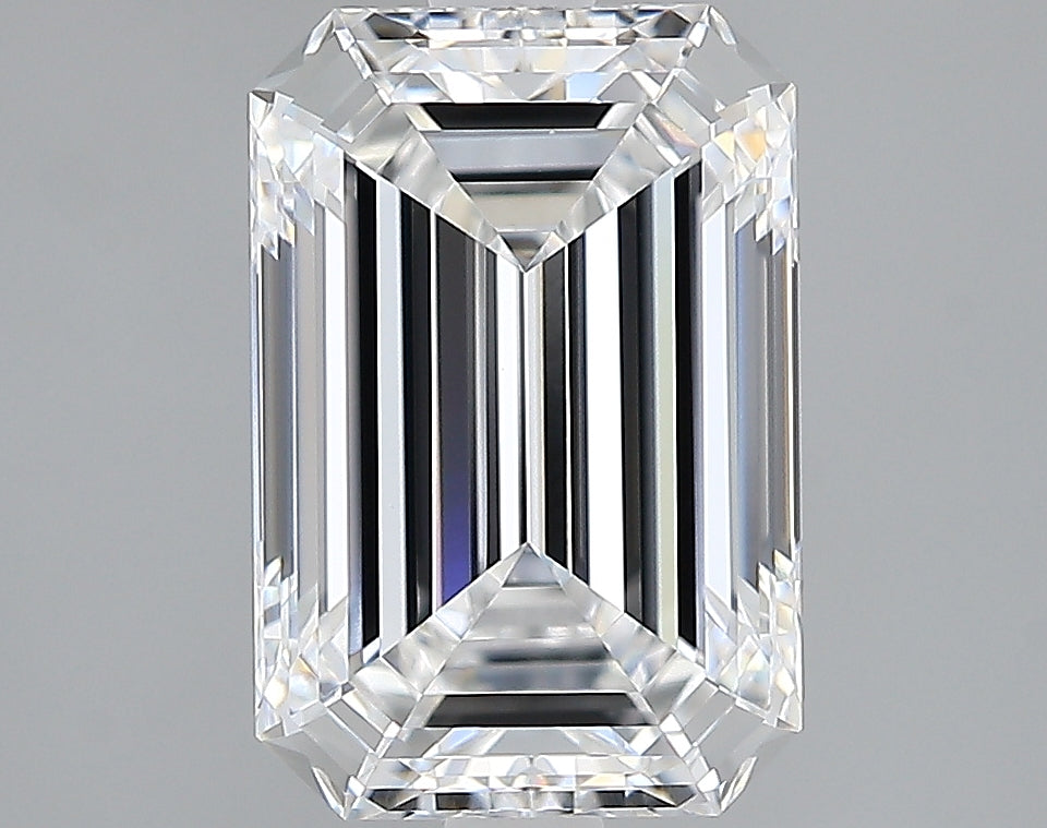 Lab-Grown 2.37 Carat Emerald Cut Diamond color E Clarity VVS2, precious stones, engagement diamonds