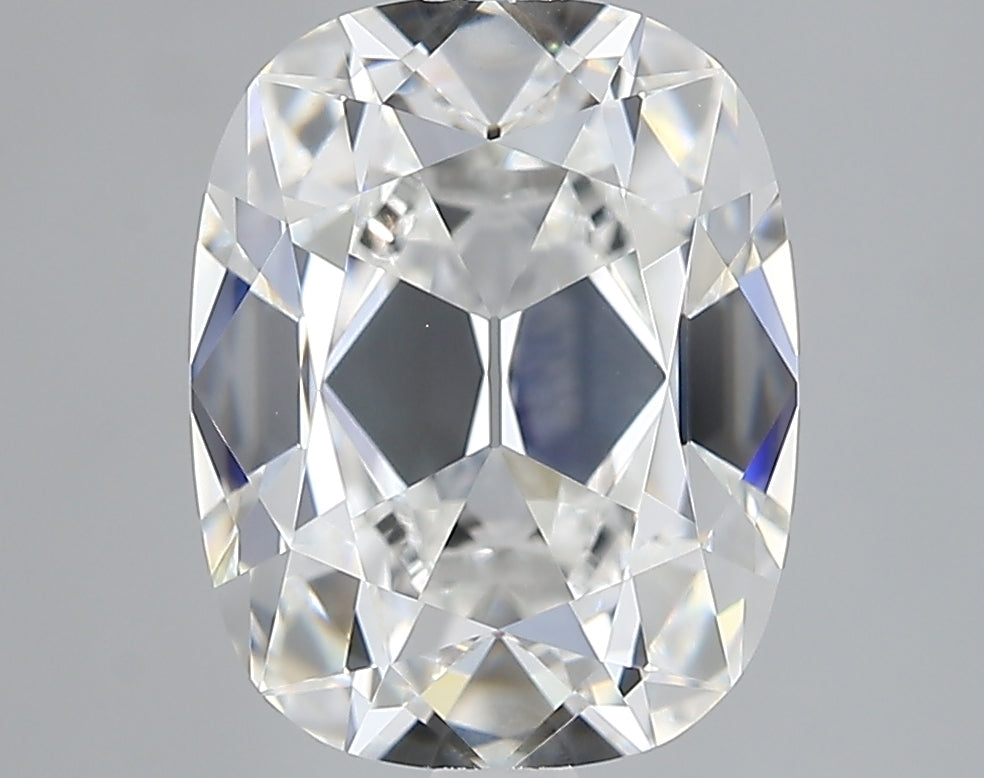 Lab-Grown 2.93 Carat Antique Cushion Cut Diamond color E Clarity VVS2, precious stones, engagement diamonds