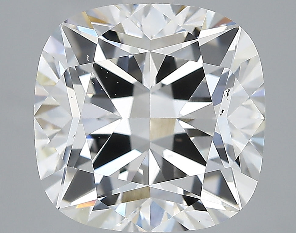 Lab-Grown 4.09 Carat Square Cushion Cut Diamond color E Clarity VVS2, precious stones, engagement diamonds