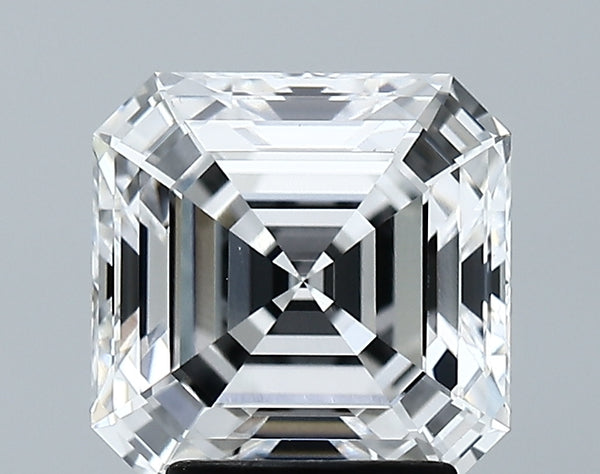 Lab-Grown 3.04 Carat Asscher Cut Diamond color E Clarity VS1 With GIA Certificate, precious stones, engagement diamonds