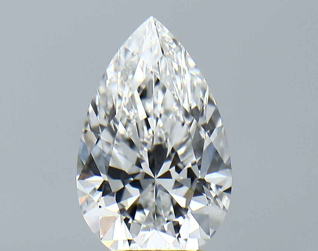 Lab-Grown 2.91 Carat Pear Shape Diamond color E Clarity VVS2, precious stones, engagement diamonds