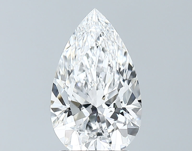 Lab-Grown 1.81 Carat Pear Shape Diamond color D Clarity VS1 With GIA Certificate, precious stones, engagement diamonds