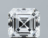 Lab-Grown 1.70 Carat Asscher Cut Diamond color E Clarity VS1 With GIA Certificate, precious stones, engagement diamonds