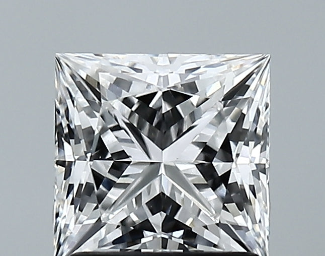 Lab-Grown 1.57 Carat Princess Cut Diamond color F Clarity VVS2 With GIA Certificate, precious stones, engagement diamonds