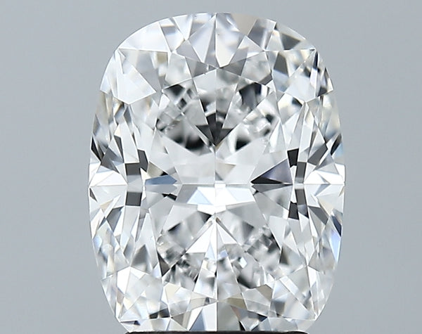 Lab-Grown 3.12 Carat Cushion Brilliant Diamond color E Clarity VVS2 With GIA Certificate, precious stones, engagement diamonds