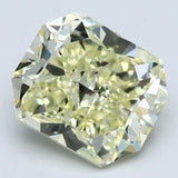 2.93 Carat Radiant Cut Diamond color Fancy Light  Yellow Clarity VVS2, natural diamonds, precious stones, engagement diamonds