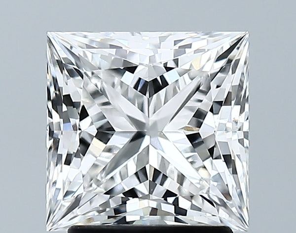 Lab-Grown 2.38 Carat Princess Cut Diamond color F Clarity VVS2 With GIA Certificate, precious stones, engagement diamonds