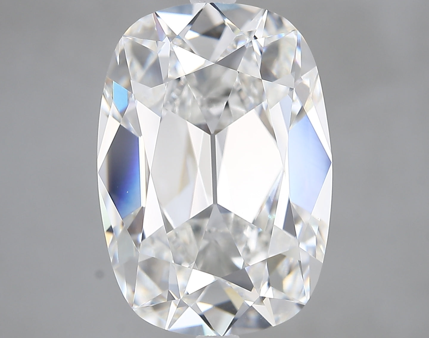 Lab-Grown 7.08 Carat Antique Cushion Cut Diamond color E Clarity VVS2, precious stones, engagement diamonds